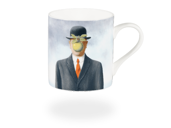 Könitz Tasse "René Magritte, Le fils de l'homme" 400ml, Fine Bone China. Teetasse / Kaffeetasse Kuns