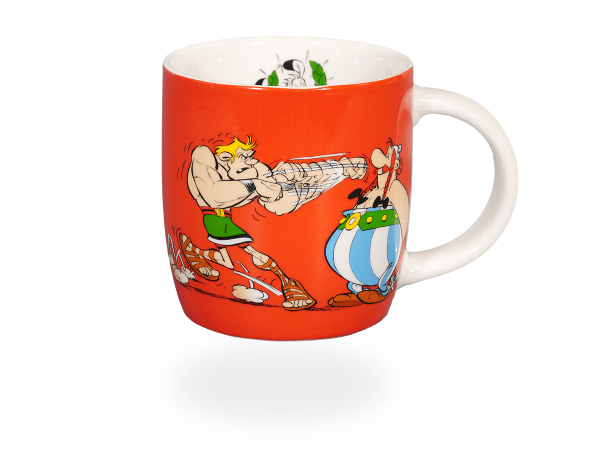 Könitz Tasse "Asterix - Boxen" 350ml, Porzellan. Teetasse / Kaffeetasse Comic-Design